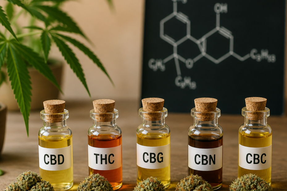 Kas yra kanabinoidai? CBD, THC, CBG, CBN ir CBC skirtumai