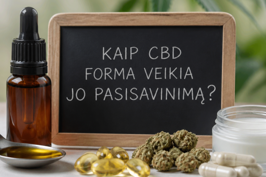 Kaip CBD forma veikia jo pasisavinimą?